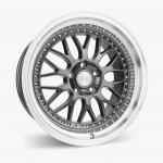 ESR Wheels SR01 19x10.5 5x120 ET22 Gunmetal w/ Machined Lip 90552022 SR01GM-ML