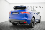 Maxton Design Rear Splitter (with vertical bars) Jaguar F-Pace R-Sport X761 JA-FP-1-RSPORT-RD1G+RD2G