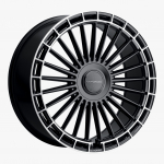ESR Wheels MVF40 24x10 Blank ET15-40 Gloss Black w/ GLOSS BLACK DIAMOND RING Lip 4105BBCC MVF40DRGB-P1