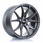 BOLA Wheels B6 18x9 5x100 ET30-45 GLOSS TITANIUM 10.5kg
