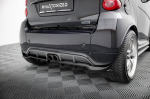 Maxton Design Rear Splitter (with vertical bars) Brabus Smart Fortwo C451 Facelift BR-SM-FT-451-RSD1G+RD1G