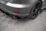 Maxton Design Street Pro Rear Side Splitters + Flaps Audi S3 Sportback 8V Facelift AUS33FSBCNC-RSD1B+RSF1G