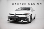 Maxton Design Front Splitter V.2 + Flaps Volkswagen Golf GTI / GTE / R-Line Mk8 Facelift VW-GO-8F-GTI-FD2G+FSF1B