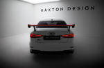 Maxton Design Carbon Spoiler With External Brackets Uprights + LED Audi A3 / A3 S-Line / S3 / RS3 Sedan 8V / 8V Facelift CF-AU-S3-8V-S-WING5-EXT-245-P+LED