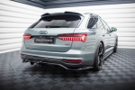 Maxton Design Rear Splitter (with vertical bars) Audi A6 Allroad C8 AU-A6-C8-AR-RD1G+RD2G
