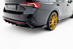 Maxton Design Rear Side Splitters V.4 + Flaps Skoda Octavia RS Combi / Liftback Mk4 / Mk4 Facelift SK-OC-4-RS-RSD4G+RSF