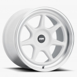 ESR Wheels CR7 18x10.5 5x108 ET22 Gloss White w/ Machined Lip 80551422 CR7WHT-ML 5X108