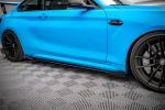 Maxton Design Street Pro Side Skirts Diffusers + Flaps BMW M2 F87 BM287MCOMPCNC-SD1B+SRF1G