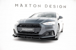 Maxton Design Street Pro Front Splitter + Flaps Audi A5 F5 Facelift AUA52FSBCNC-FD1B+FSF1G