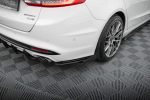 Maxton Design Street Pro Rear Side Splitters + Flaps Ford Mondeo Sport Mk5 Facelift / Fusion Sport Mk2 Facelift FOMO5FSPORTCNC-RSD1B+RSF1G