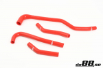 DO88 SAAB 9000 1992-98 Heater hoses Red