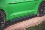 Maxton Design Street Pro Side Skirts Diffusers V.2 Ford Mustang GT Mk6 Facelift FOMU6FGTCNC-SD2B