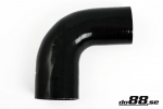 DO88 Silicone Hose Black 90 degree 3 - 3.125'' (76 - 80mm)