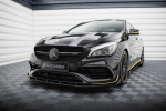 Maxton Design Street Pro Front Splitter + Flaps Mercedes-AMG CLA 45 Aero C117 Facelift MECLA117AMGAEROCNC-FD1B+FSF1G