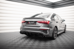 Maxton Design Rear Valance + Exhaust Ends Imitation Audi A3 S-Line Sedan 8Y AU-S3-8Y-S-RS1G+BLACK