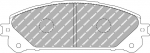 Ferodo Racing Front Brake Pads For LEXUS 200t AWD (ZGZ15_) NX (_Z1_) FCP4354