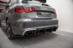 Maxton Design Street Pro Rear Diffuser V.2 Audi RS3 8V Sportback AURS38VCNC-RS4B