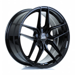 BOLA Wheels B11 19x8.5 5x100 ET25-52 GLOSS BLACK 10.4kg
