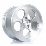 BOLA Wheels B5 18x9.5 5x100 ET40-45 SILVER BRUSHED POLISHED FACE 12.65kg