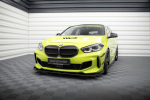 Maxton Design Street Pro Front Splitter + Flaps BMW 1 M-Pack / M135i / 128ti F40 BM140MPACKCNC-FD1B+FSF1G