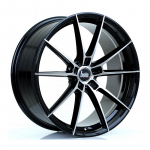 BOLA Wheels B19 20x8.5 5x98 ET40-45 GLOSS BLACK POLISHED FACE 11.3kg