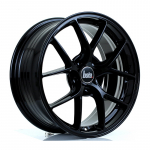 BOLA Wheels FLE 17x7.5 5x100 ET40-45 GLOSS BLACK 7.4kg