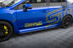 Maxton Design Street Pro Side Skirts Diffusers + Flaps Subaru WRX STI Mk1 SUIM4FWRXSTICNC-SD1BRB+SF1G