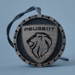 Car Air Freshener with Peugeot New Logo