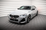 Maxton Design Front Splitter V.2 + Flaps BMW 2 Coupe M-Pack / M240i G42 BM-2-42-MPACK-FD2G+FSF1B