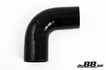 DO88 Silicone Hose Black 90 degree 3.5'' (89mm)