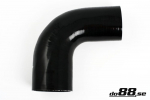 DO88 Silicone Hose Black 90 degree 3.25 - 3.5'' (83-89mm)