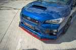 Maxton Design FRONT SPLITTER V.3 SUBARU WRX STI SUIM4WRXSTI-FD1G+FD1RRED
