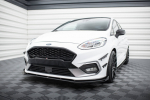 Maxton Design Street Pro Front Splitter + Flaps Ford Fiesta Mk8 ST / ST-Line FOFI8STCNC-FD1B+FSF1G