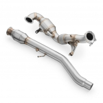 RM Motors Downpipe SEAT LEON 2.0 TSI OPF/GPF with catalytic converter