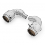 RM Motors Downpipe Porsche 911 992 Turbo / Turbo S with catalytic converter and heat shield