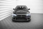 Maxton Design Street Pro Front Splitter + Flaps Mitsubishi Lancer EVO X MILA10EVOCNC-FD4BRB+FSF1G