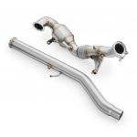 RM Motors Downpipe SEAT LEON 2.0 TSI OPF/GPF with catalytic converter