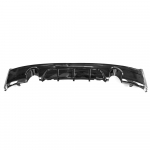 BMW 2 SERIES F22/F23 GLOSS BLACK DUAL EXHAUST DIFFUSER - MP STYLE - BLAK BY CT CARBON