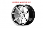 Ferrada Wheels FR1 22x10.5 5x127 ET35 Machine Black / Chrome Lip FR1221055127MA35