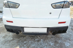 Maxton Design Rear Splitter Mitsubishi Lancer Evo X (with vertical bars) MI-LA-10-EVO-RD1+RD2G