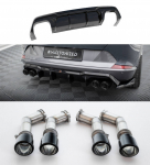Maxton Design Rear Valance V.3 + Exhaust Tips Cupra Formentor VZ Mk1 / Mk1 Facelift CU-FO-1-RS3G+RS3RG+EXTENSION