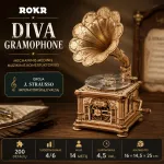 Rolife&trade; Medinis Konstruktorius &bdquo;Gramofonas Diva&ldquo;