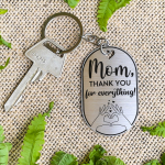 Raktų pakabukas "Mom, thank you for everything" (anglų kalba)