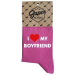 Moteri&scaron;kos kojinės &bdquo;I love my boyfriend&ldquo;