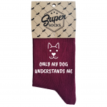 Moteri&scaron;kos kojinės &bdquo;Only my dog understands me&ldquo;
