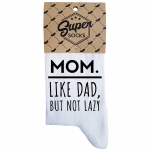 Moteri&scaron;kos kojinės &bdquo;Mom.Like dad,but not lazy&ldquo;