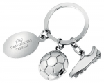 Raktų pakabukas "Futbolas" (su galimybe i&scaron;graviruoti už papildomą kainą)