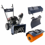 Benzininė &scaron;lavimo ma&scaron;ina- sniego pūstuvas BullMach BM-SS 80 WEL komplektas 4in1
