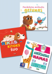 Pasidalytas me&scaron;kutės gerumas +  Rikas &ndash; kitoks &scaron;uo + Auk&scaron;čiausias namas gatvėje. Trijų knygelių komplektas