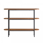 Konsolinis stalas 110x25x86cm., rudos/juodos spalvos FSB67-WS